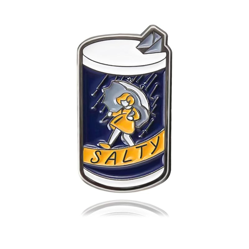 Salty Girl Pins, Enamel Hat Pins for Backpacks Brooches and Pins for Girls as My Social Funny Pin... | Amazon (US)