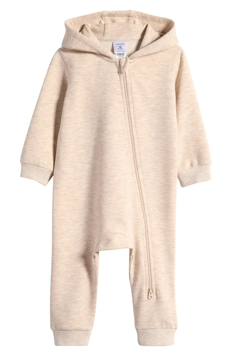 Hooded Fleece Romper | Nordstrom