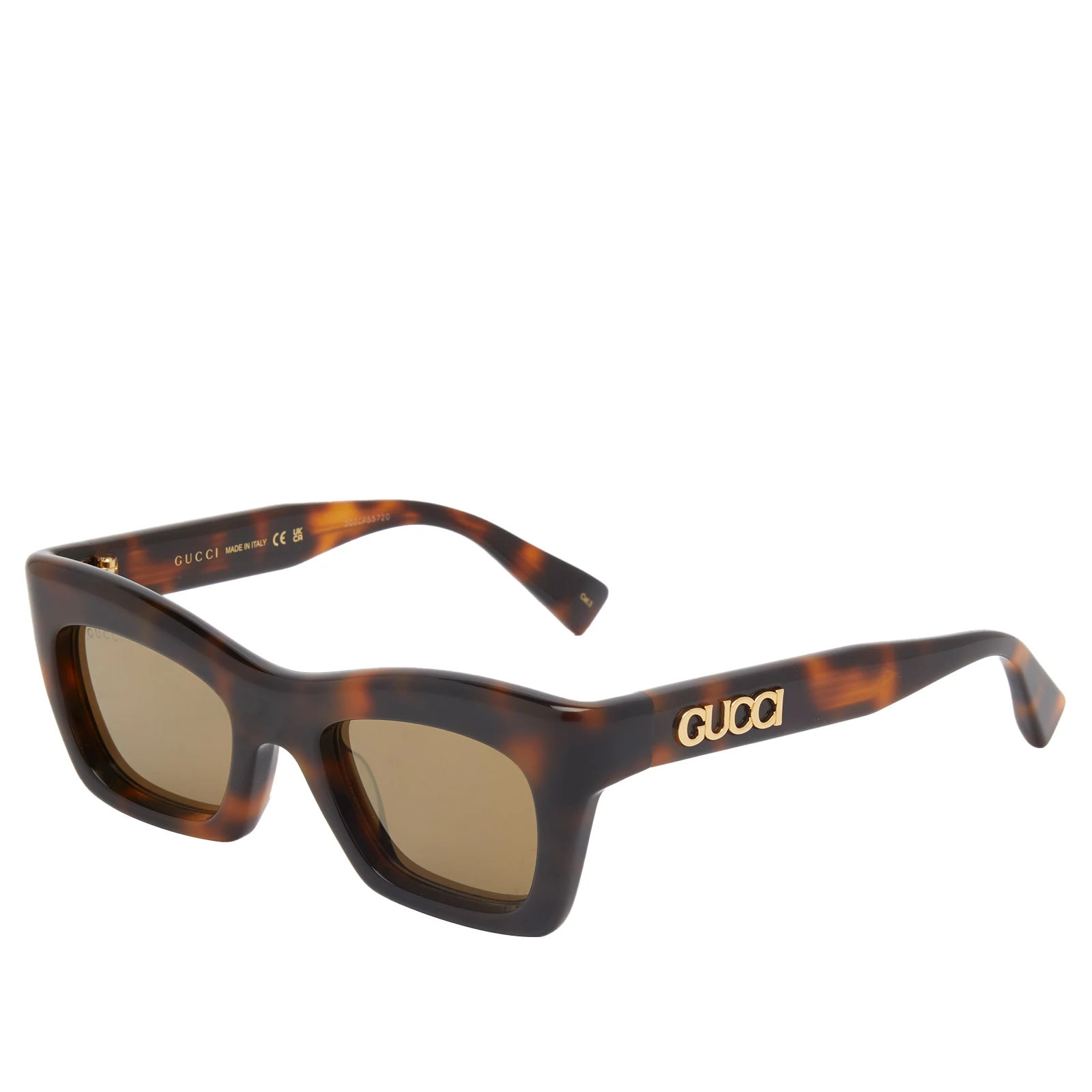 Gucci Women's Eyewear GG1773S Sunglasses in Havana/Brown | END. Clothing