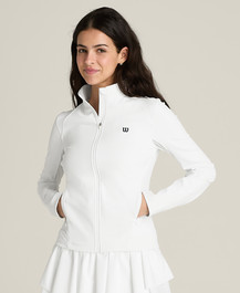 Bright White Forehand Full-Zip Jacket | Wilson Sporting Goods | Wilson Sporting Goods
