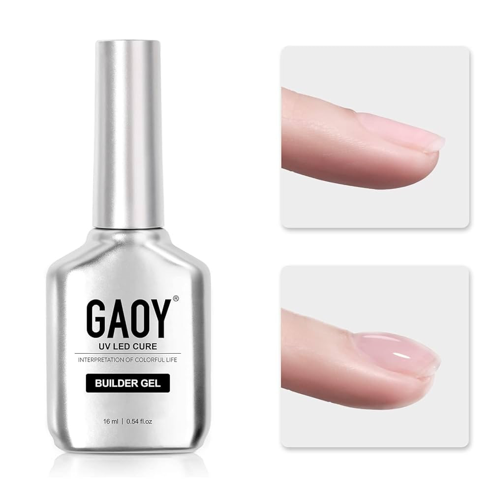 GAOY Clear Builder Gel for Nails, 16ml Nail Strengthener in a Bottle, Nail Extension Hard Gel, So... | Amazon (US)