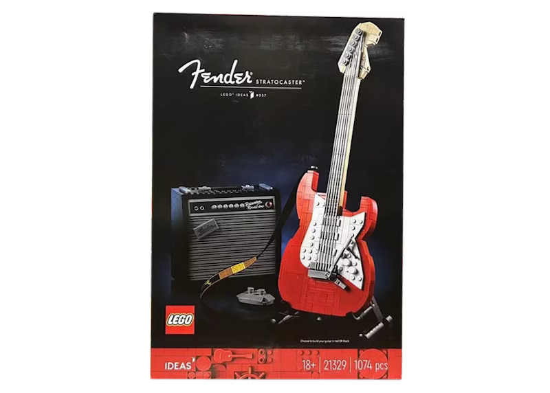 LEGO Ideas Fender Stratocaster Set 21329 Red/Black | StockX