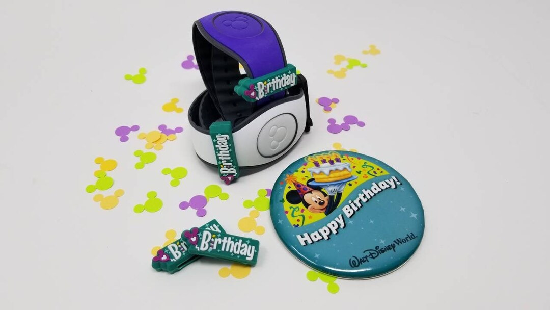 Birthday Sliding PVC Charm/sleeve for Use With Magic Bands and - Etsy | Etsy (US)