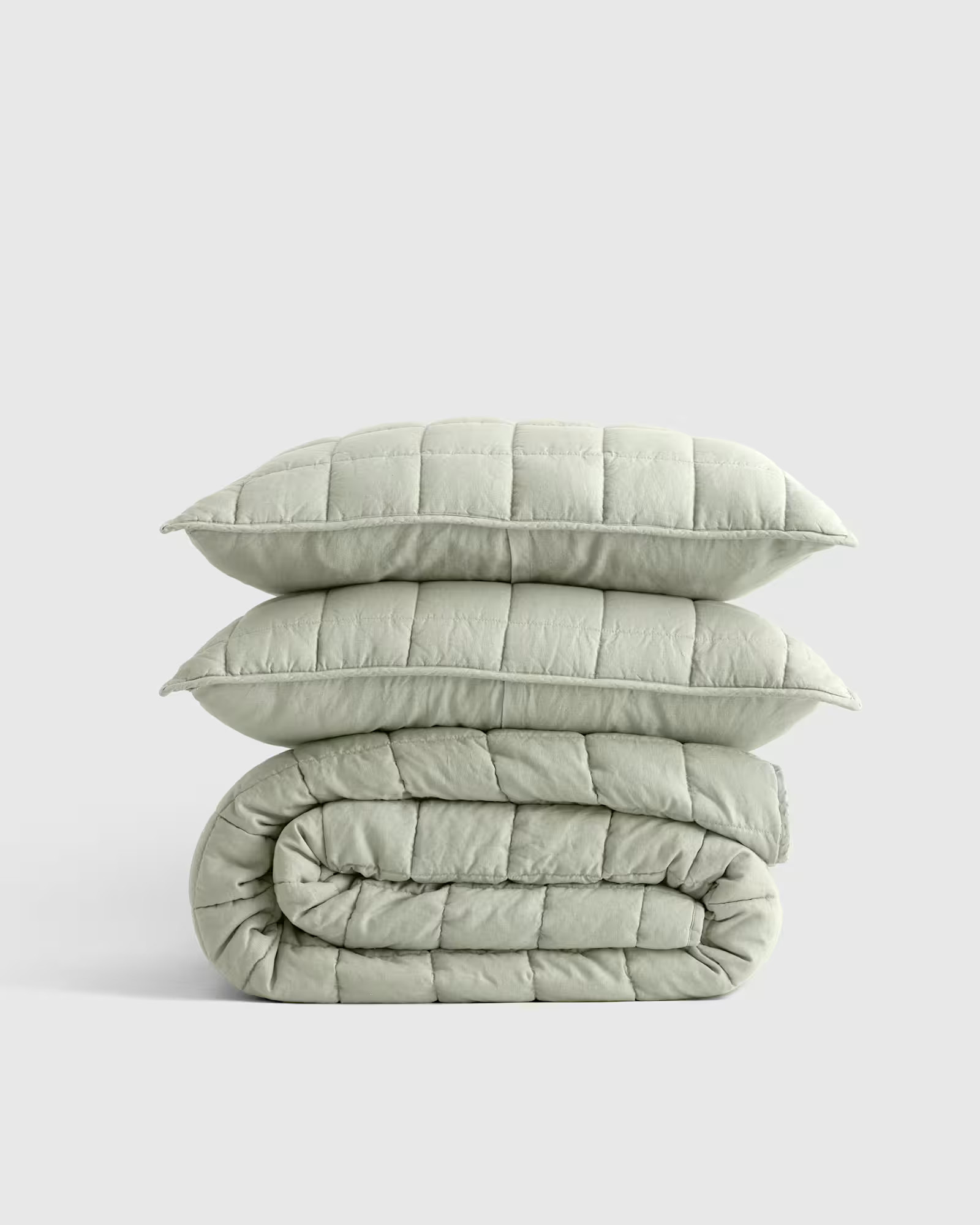 European Linen Box Quilt Set | Quince