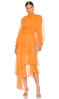 ELLIATT Paradiso Dress in Mango from Revolve.com | Revolve Clothing (Global)