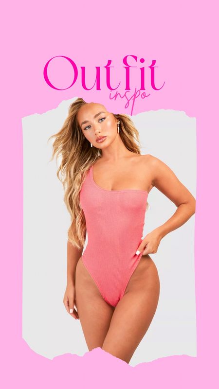Barbie Inspired Outfits | Pink One-Shoulder Swimsuit | Beach Essentials | Summer Vacation | Swimwear

#LTKswim