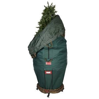 Large Girth Upright Christmas Tree Storage Bag for Trees Up to 9 ft. Tall and 70 in. Wide (includes Rolling Tree Stand) | The Home Depot