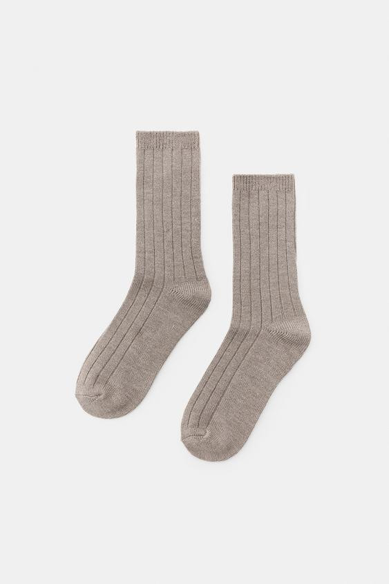 BASIC RIBBED SOCKS | Zara US