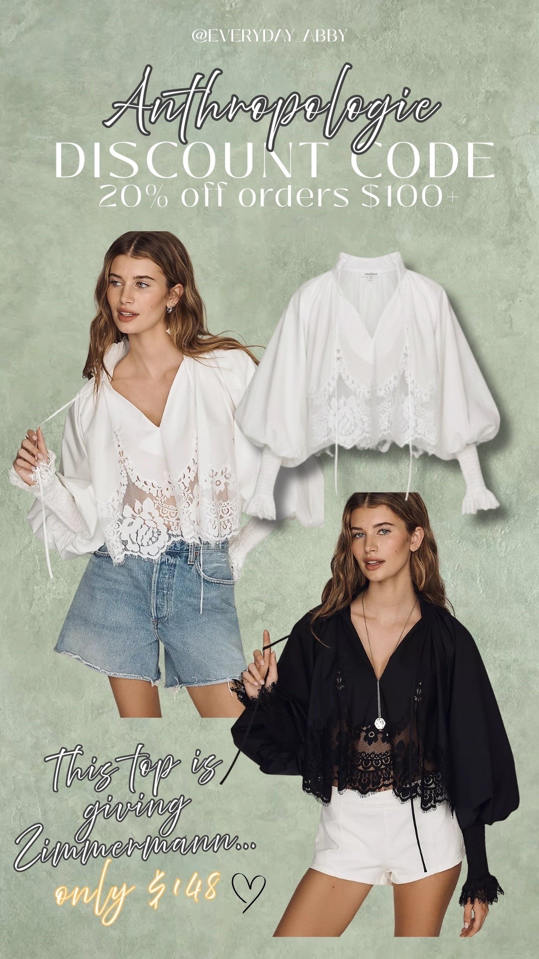 Zimmermann look a like top for less than $150… yes please!!! Use code ABBY20 for 20% orders $100+ now until Sunday! 💗💗

#LTKgrwm #LTKootd