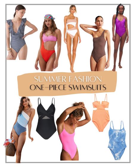 Get your bathing suit wardrobe ready for summer with these super cute one piece bathing suits! 

#LTKSeasonal #LTKtravel #LTKswim