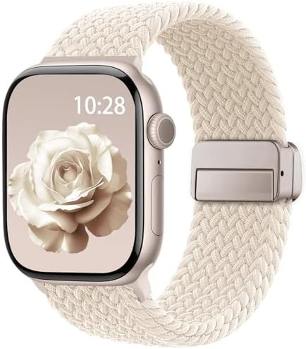 Braided Stretchy Band Compatible with Apple Watch Bands 38mm 40mm 41mm 42mm 44mm 45mm 46mm 49mm W... | Amazon (US)
