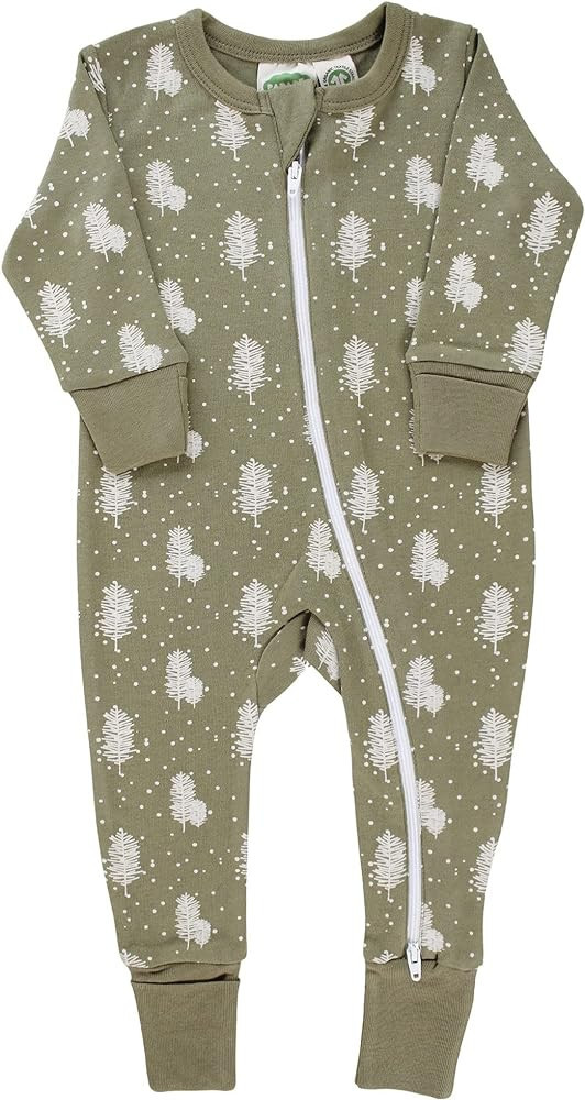 PARADE Organic Signature Print '2-Way' Zip Matching Holiday Romper - Long Sleeve | Amazon (US)