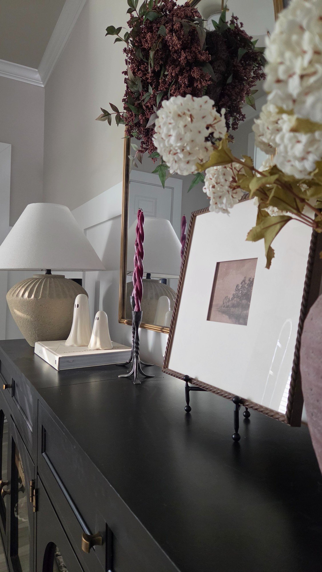 Subtle spooky touches and moody fall tones make styling this entryway both simple and festive. Tap the link to shop every detail.#HalloweenDecor #FallDecor #EntrywayDecor #SpookySeason

#LTKSeasonal #LTKHome
