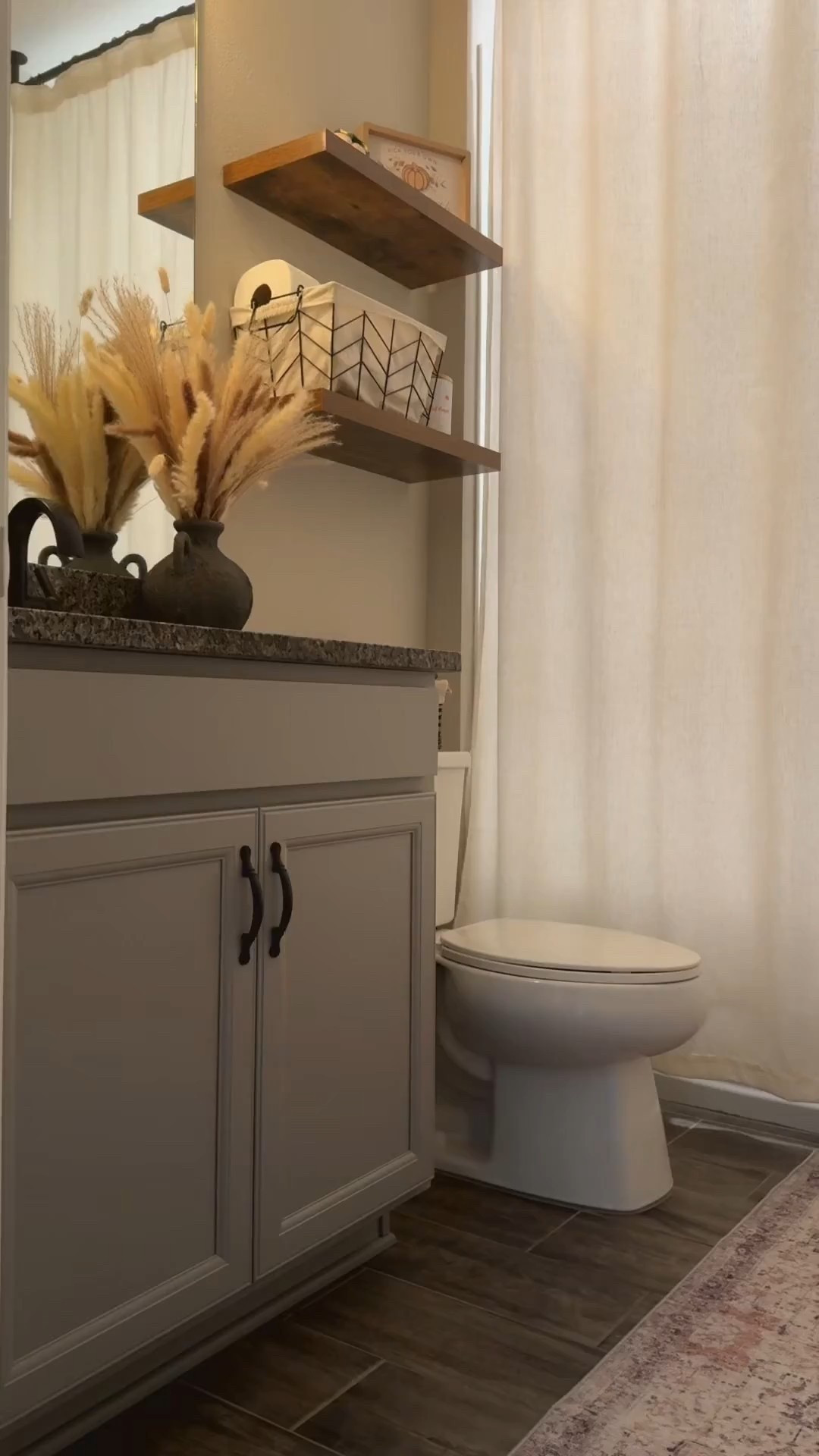 November 1st means one thing… it’s officially Christmas season in this house 🎄✨🍂 swapping out the fall tones for timeless neutrals and cozy winter magic 🤍 

#NovemberFirst #BathroomRefresh #HolidayHomeVibes #CozyForChristmas #NeutralDecor #LTKHome #WinterDecorGoals

#LTKSeasonal #LTKHome #LTKFindsUnder50