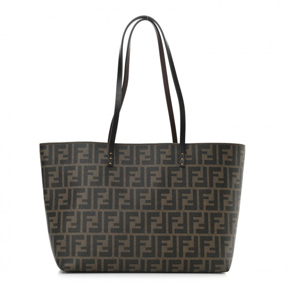 FENDI Zucca Spalmati Small Roll Tote Tobacco | FASHIONPHILE | Fashionphile