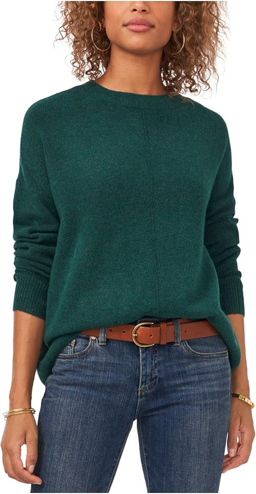Vince Camuto womens Long Sleeve Extend Shoulder Sweater | Amazon (US)