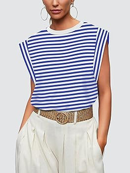 Womens Summer Tops Trendy 2026 Spring Clothes Business Casual Summer Outfits Beach Vacation Cloth... | Amazon (US)