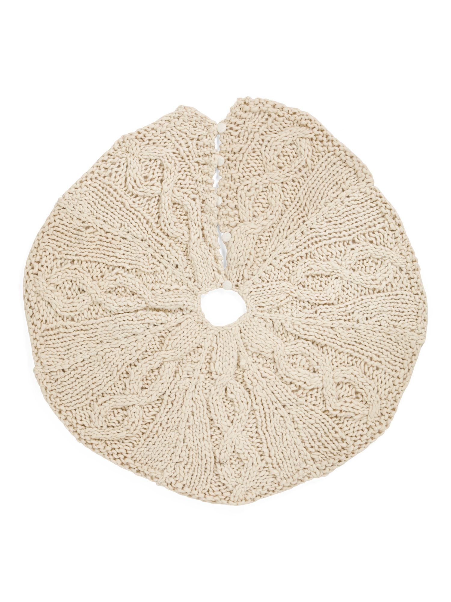 48in Chunky Cable Knit Tree Skirt | Gifts For Home | Marshalls | Marshalls
