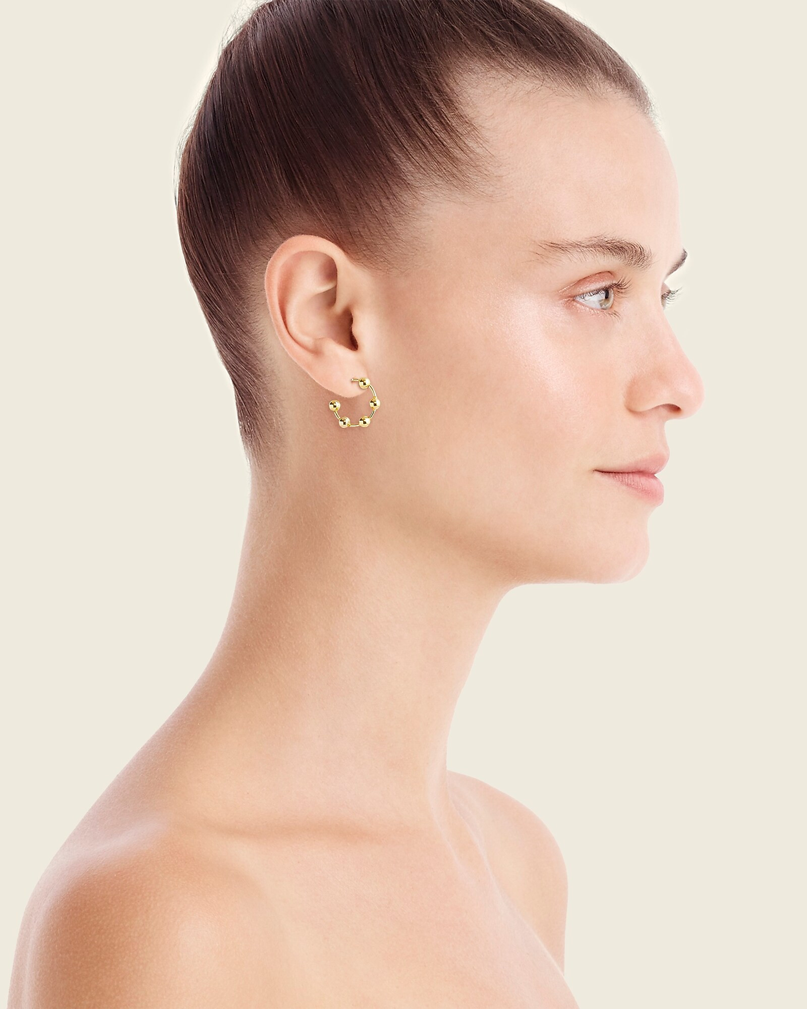 Beaded hoop earrings | J. Crew US