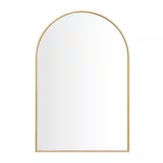 Home Decorators Collection Medium Arched Gold Classic Accent Mirror (35 in. H x 24 in. W)-H5-MH-6... | The Home Depot