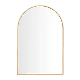 ExclusiveBlack FridayHome Decorators CollectionMedium Arched Gold Classic Accent Mirror (35 in. H... | The Home Depot