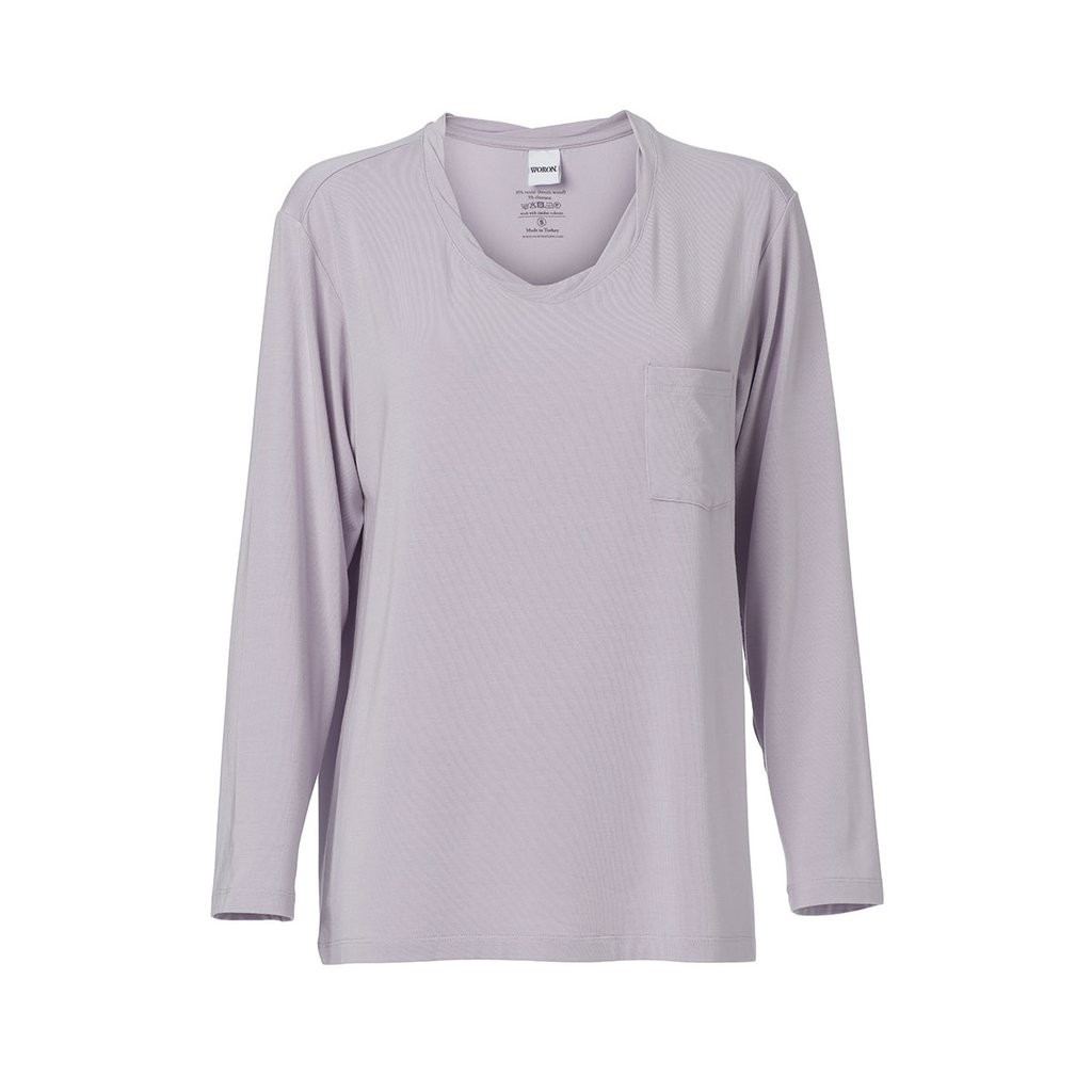 Woron Sky Long Sleeve Tee | Sustainable Sleepwear | Content UK | Content Beauty