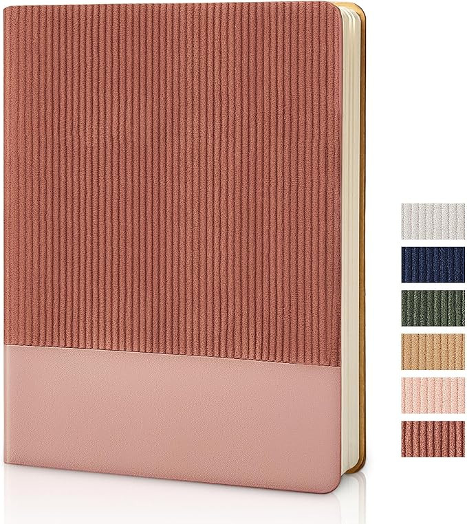 Lined Notebook Journal Notebooks for Work Hardcover Journaling 7.2"x9.6" B5 Leather Journals 160 ... | Amazon (US)