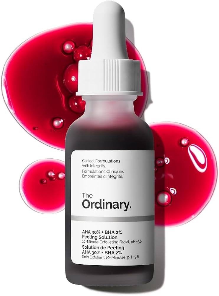 The Ordinary AHA 30% + BHA 2% Peeling Solution, Advanced Exfoliating Peel for Brighter Skin | Amazon (US)