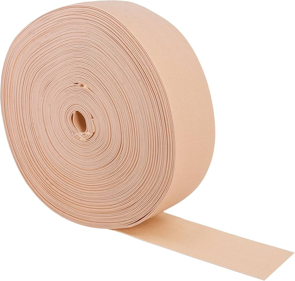 Mandala Crafts Nude Elastic Band for Sewing - Wide 2 Inches Elastic Bands Spool for Pants Elastic... | Amazon (US)