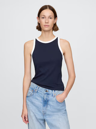 Modern Rib Halter Tank Top | Gap (US)