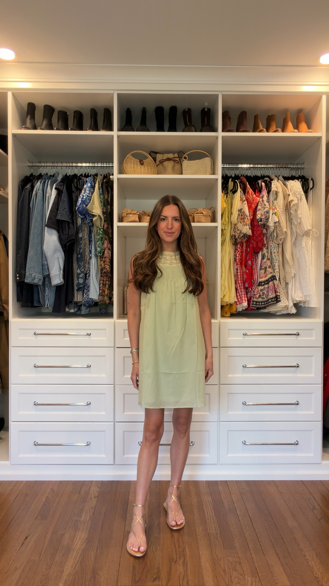 Stripe set - xsmall 
Short white dress - xsmall 
Green dress - xsmall 
Long white dress - 0 
Pajamas - small 
Crochet dress - xsmall 



#LTKootd #LTKdayinmylife #LTKSeasonal