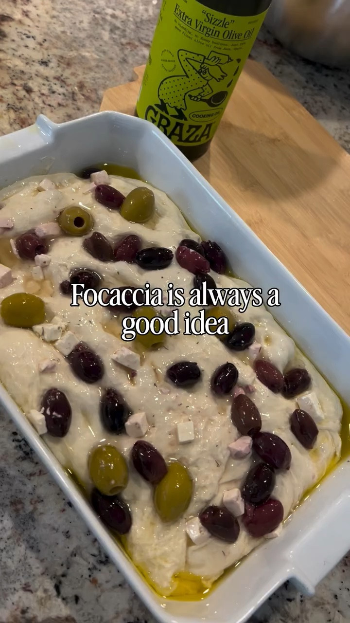 Sourdough focaccia will never not be a good idea 🫒✨

#sourdough #foodie #homebaker #homemade #comfortfood @getgraza

#LTKfoodie #LTKmomlife #LTKdayinmylife