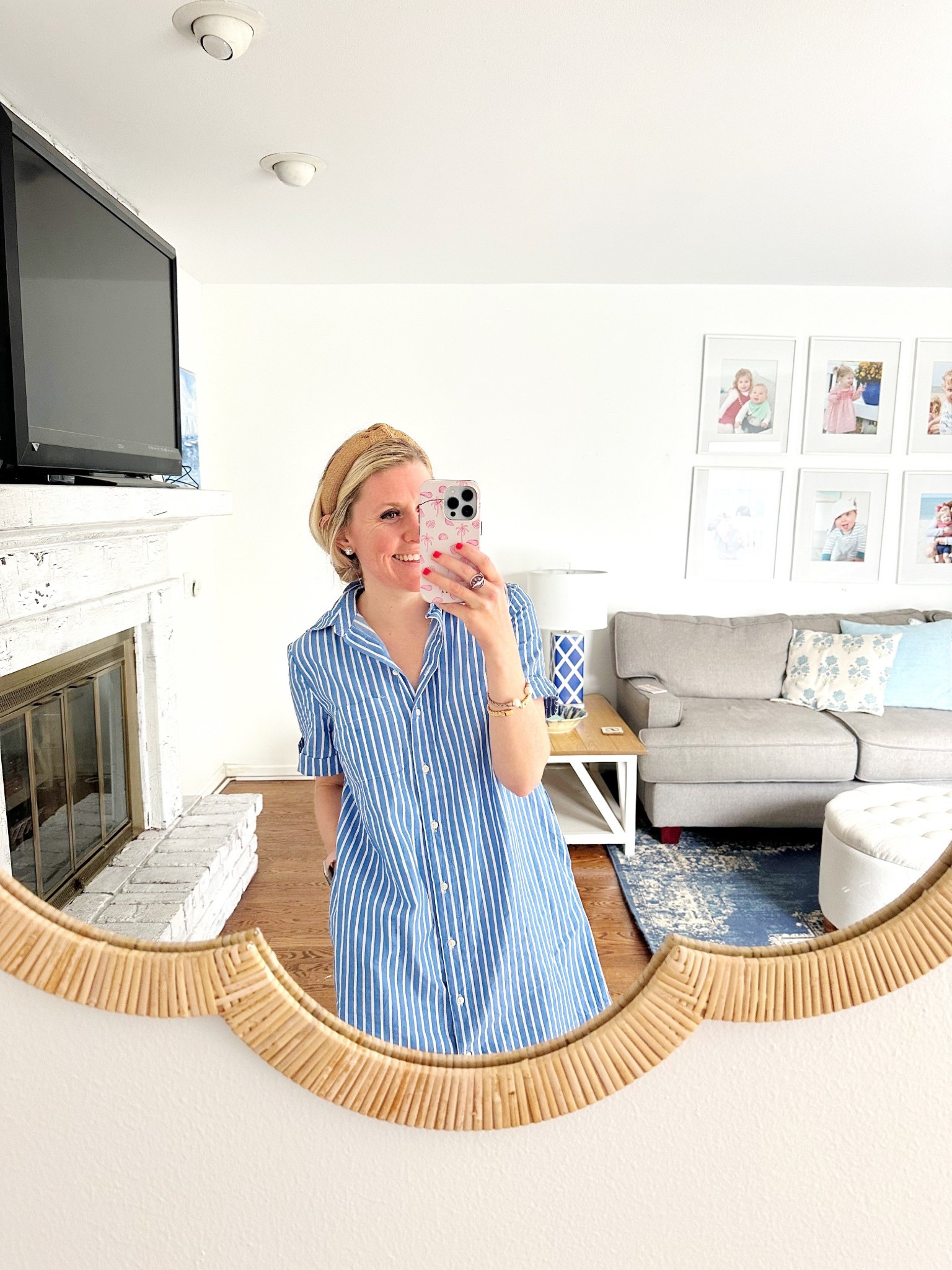 The striped shirt dress I’ve been wearing nonstop. I went with a size small for an oversized fit 🩵

Striped dress, shirt dress, mini dress, summer dress, swim coverup, classic style, coastal style, coastal outfit, vacation outfit, resort style 

#LTKFindsUnder50 #LTKStyleTip #LTKSeasonal