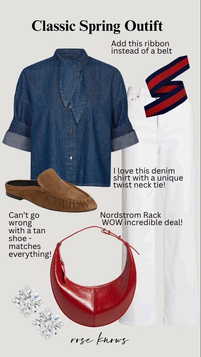 Nordstrom rack sale jeans 
Ag jeans 
Denim shirt with a twist 
Classic mule goes with everything 


#LTKWorkwear #LTKTravel #LTKOver40