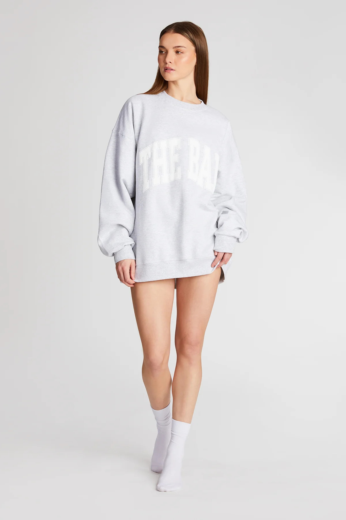 VARSITY SWEATSHIRT LT HEATHER GREY | The Bar
