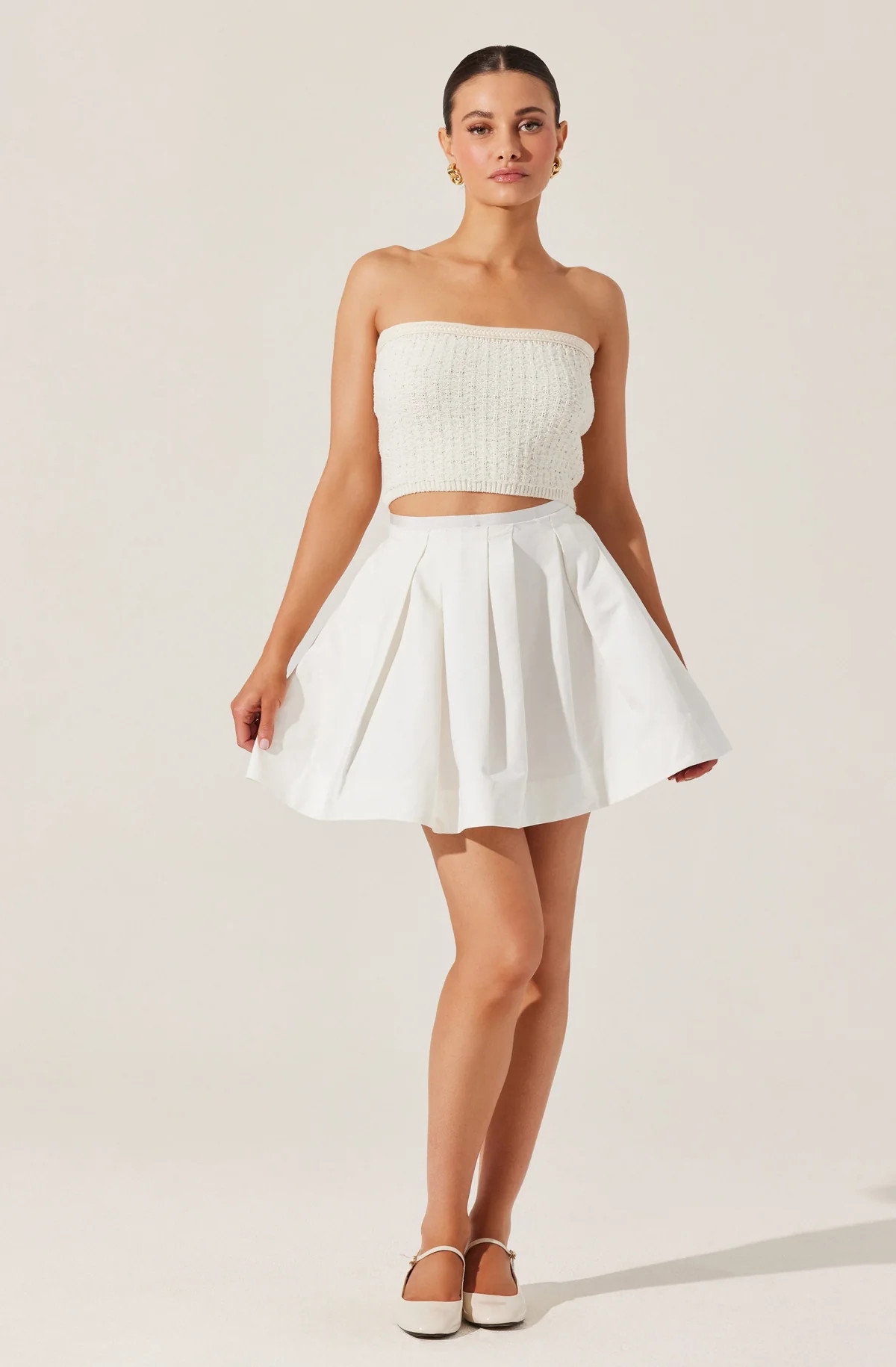 Kai Sweater Tube Top - Cream / L | ASTR The Label (US)