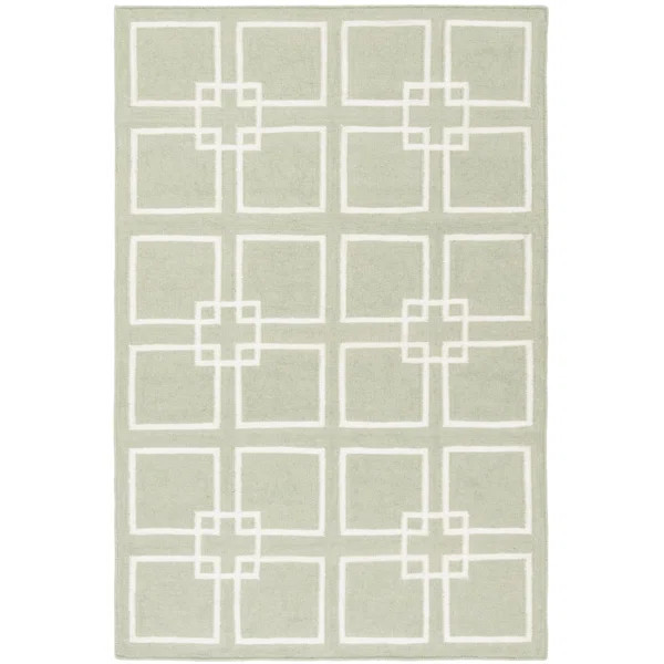 Dance Flatweave Fennelseedgreen Rug | Wayfair North America