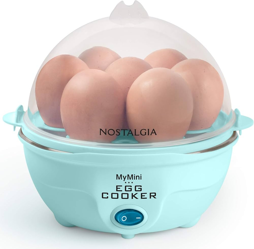 Nostalgia Retro Electric Large Hard-Boiled Egg Cooker, 7 Capacity, Poached, Scrambled, Omelets, W... | Amazon (US)