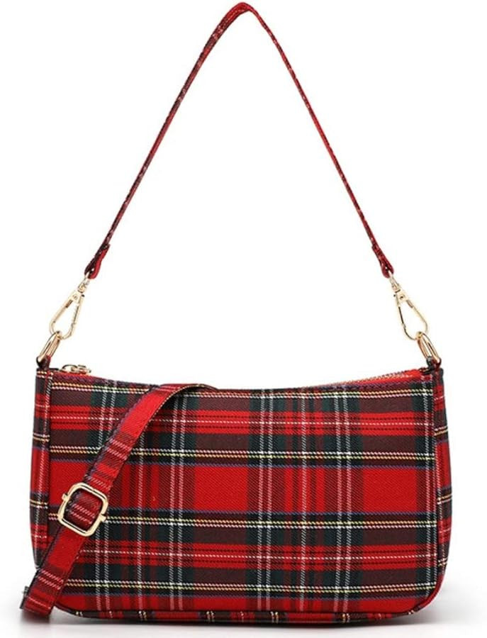 Ro Rox Sheena Tartan Check Punk 90's Crossbody Purse Handbag | Amazon (US)