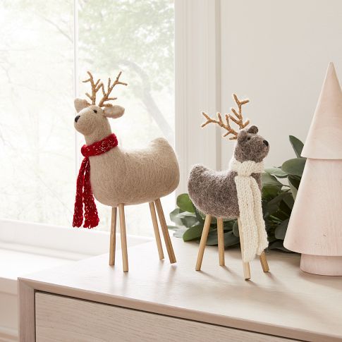 Decorative Felt Reindeer | West Elm (US)