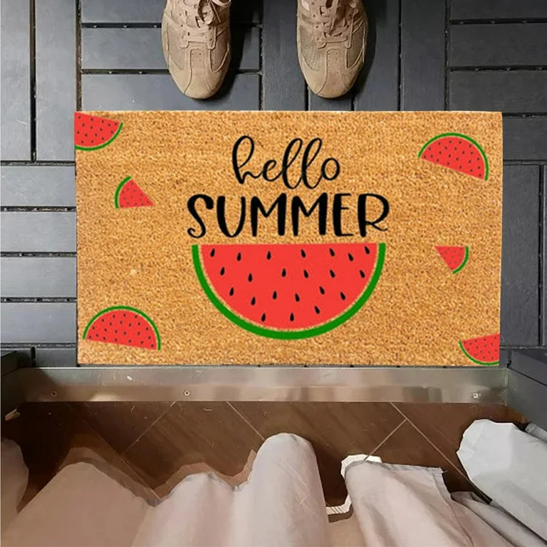 Yeetfub Home Doormat Front Door Mat Rubber Non Slip Backing Funny Welcome Mat Indoor Outdoor Rug ... | Walmart (US)