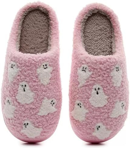 Halloween Christmas Slippers Holiday Slipper House Shoes Home Slipper for Women Fuzzy Outdoor Ind... | Amazon (US)
