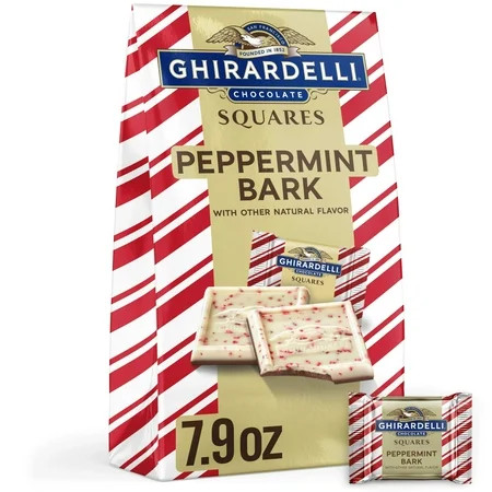 GHIRARDELLI Peppermint Bark Chocolate Squares, 7.9 oz Bag | Walmart (US)