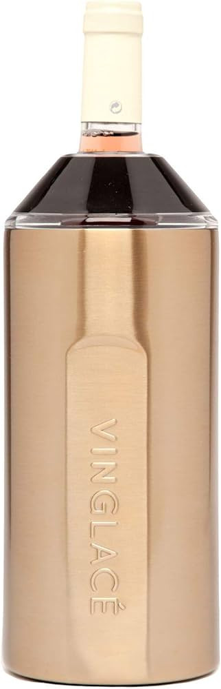 Vinglacé Wine Bottle Chiller- Portable Champagne Insulator- Stainless Steel Wine Cooler Sleeve, ... | Amazon (US)