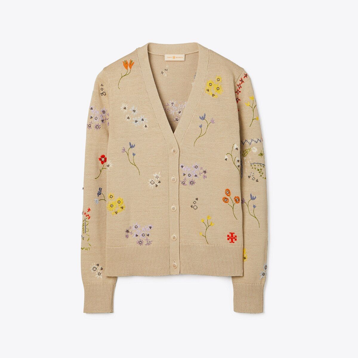 Floral Embroidered Simone Cardigan | Tory Burch (US)