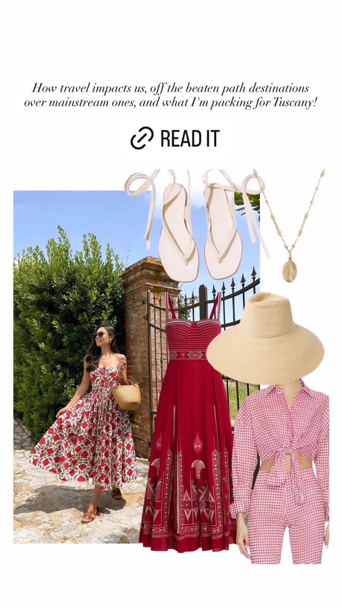 Tuscany packing list on Substack!

#LTKSeasonal #LTKTravel #LTKstorytime