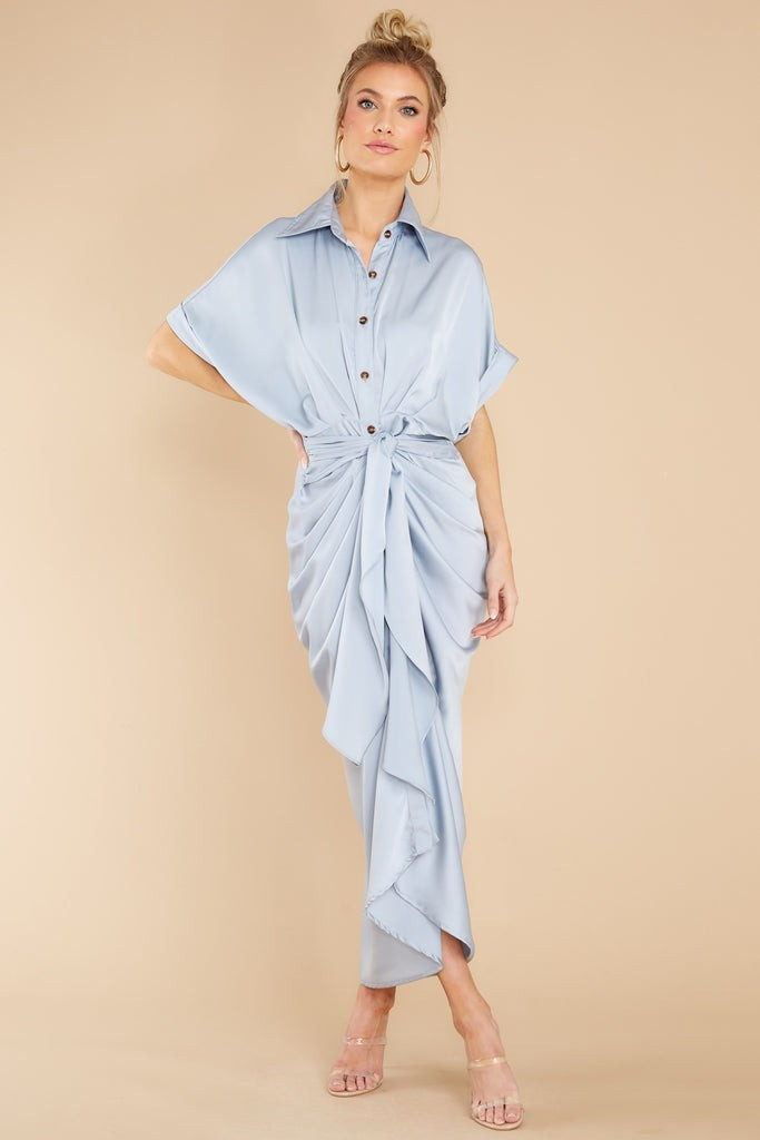 Brunch Date Light Blue Maxi Dress | Red Dress 