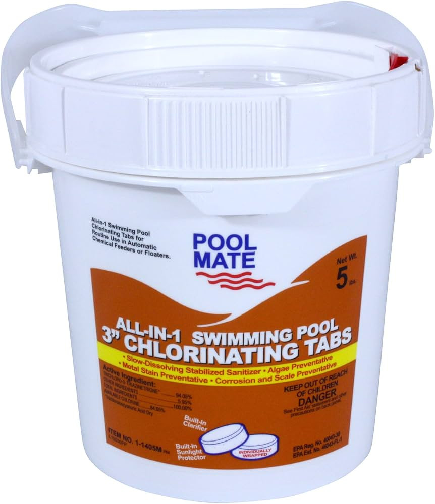 Pool Mate 1-1405M All-in-1 Swimming Pool Chlorine, 5-Pounds | Amazon (US)