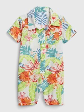 Baby Floral Shorty One-Piece | Gap (US)