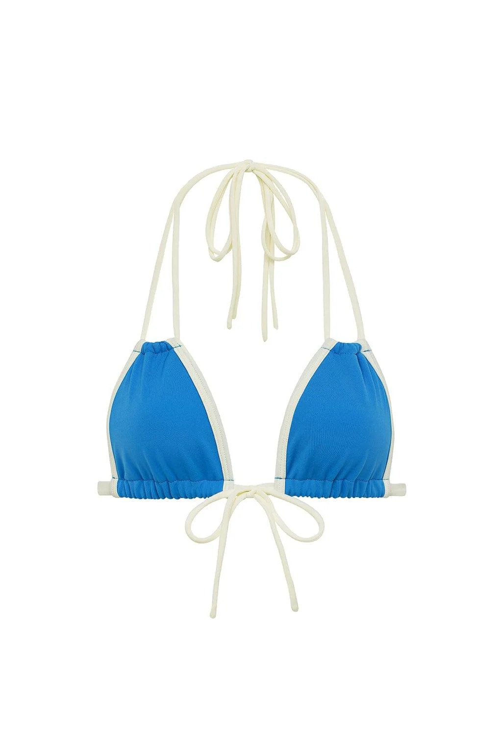 Asul Cream Binded Euro Bow Bikini Top | Montce